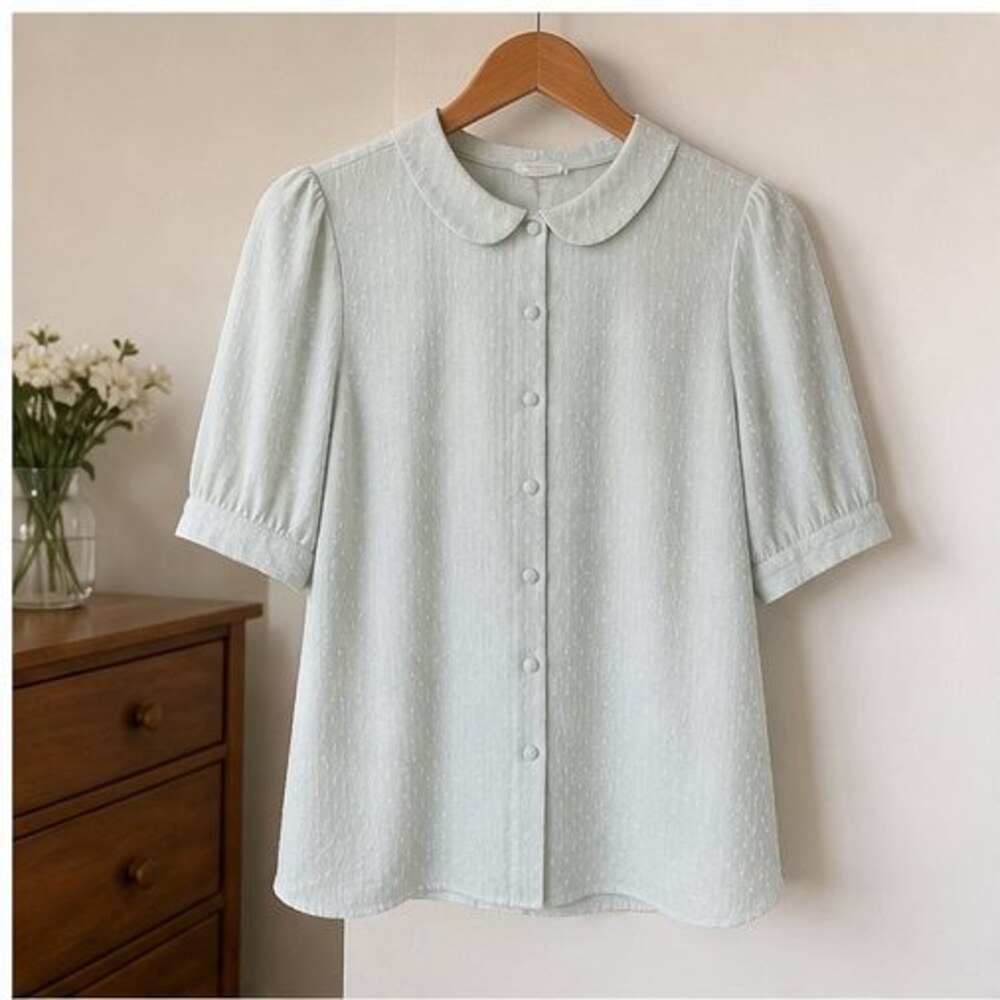 Olive Wrap Blouse